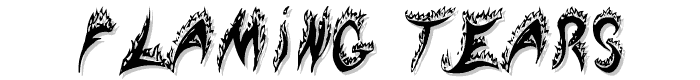 Flaming Tears font